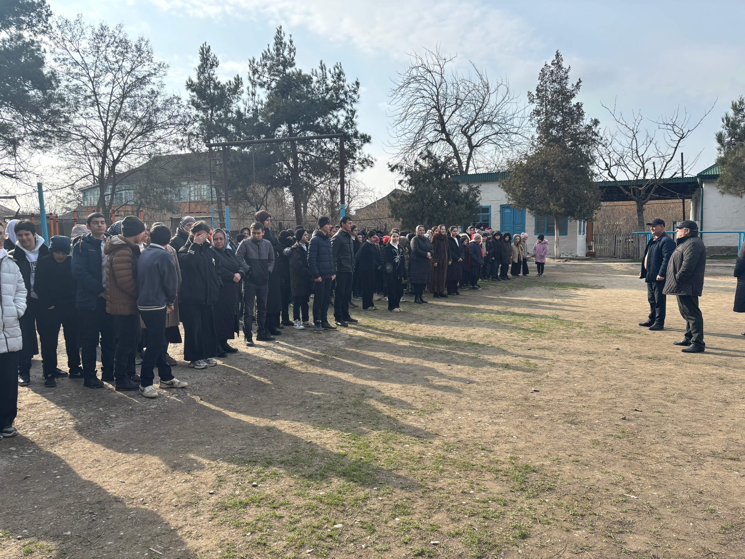 В школе прошла учебная пожарная эвакуация..